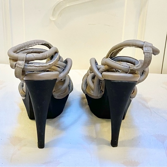Authentic Burberry Prorsum knotted leather platform sandals - Picture 9 of 14
